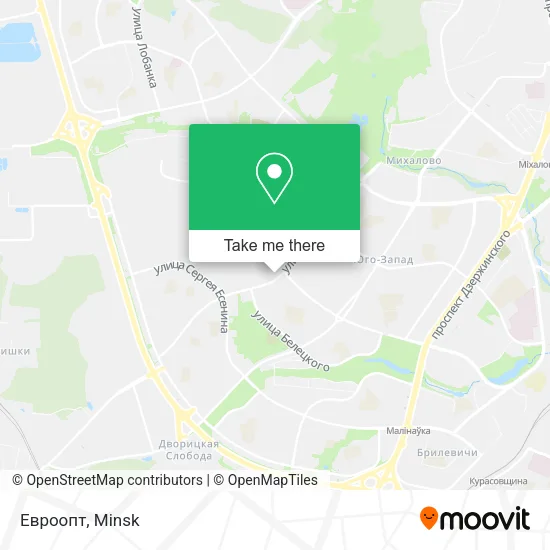 Евроопт map