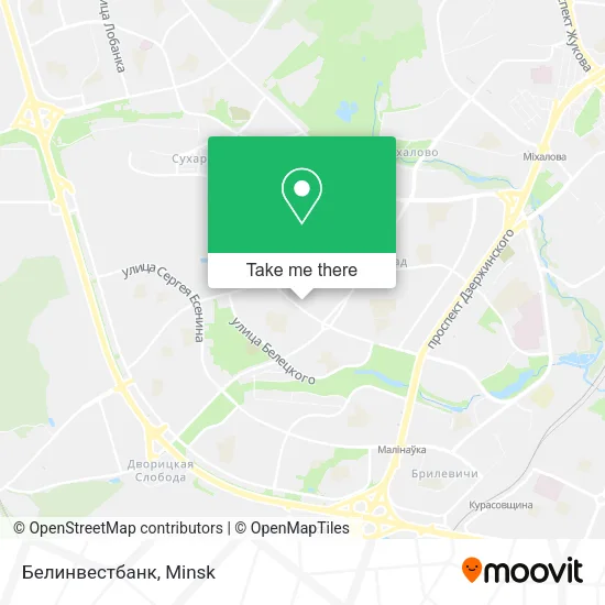 Белинвестбанк map