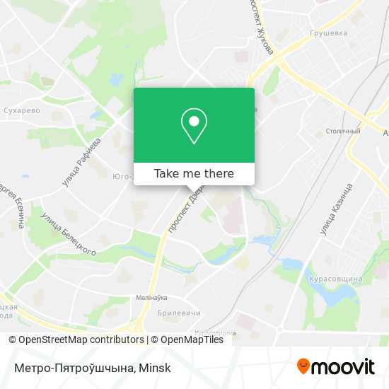 Метро-Пятроўшчына map