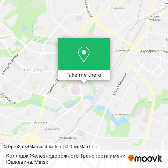 Колледж Железнодорожного Транспорта имени Юшкевича map