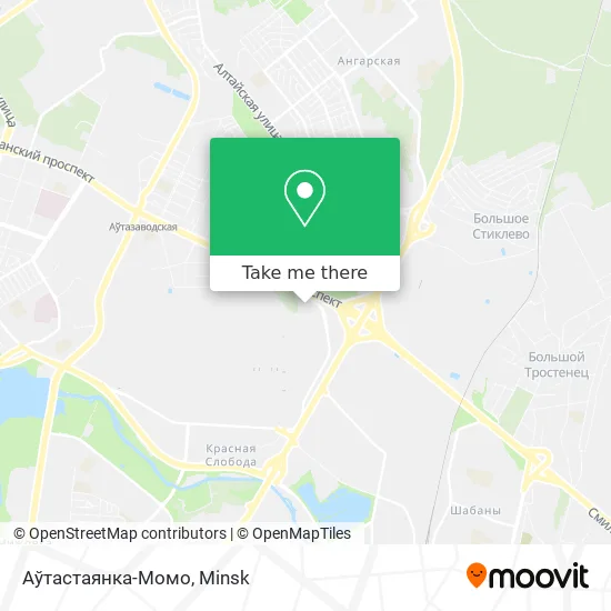 Аўтастаянка-Момо map