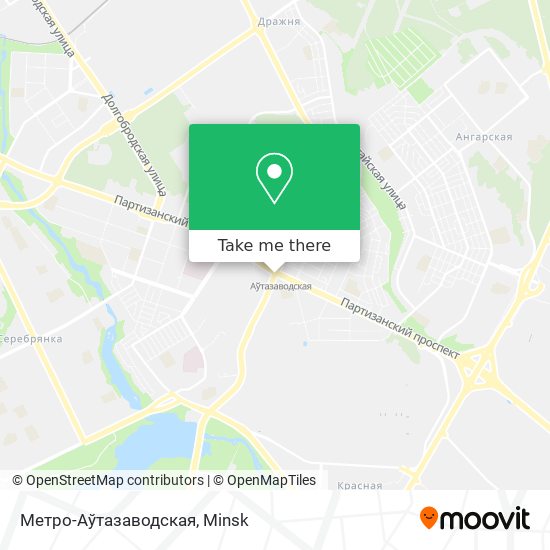 Метро-Аўтазаводская map