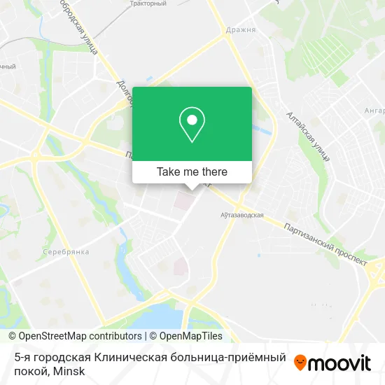 5-я городская Клиническая больница-приёмный покой map