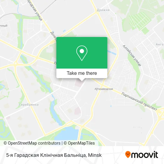 5-я Гарадская Клінічная Бальніца map