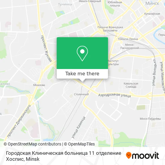 Городская Клиническая больница 11 отделение Хоспис map