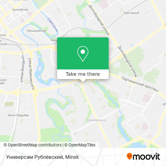 Универсам Рублёвский map