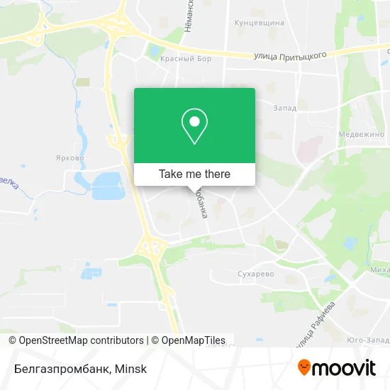 Белгазпромбанк map