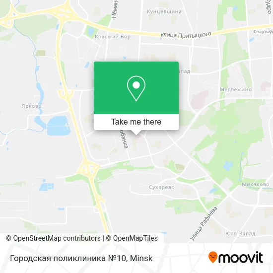Городская поликлиника №10 map