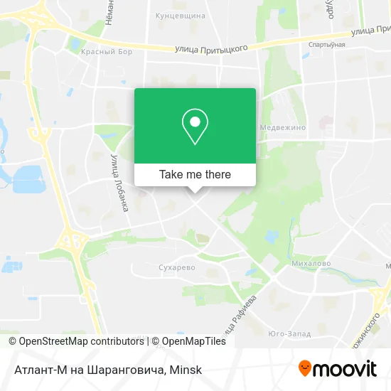 Атлант-М на Шаранговича map