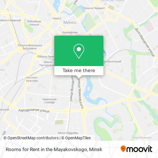 Rooms for Rent in the Mayakovskogo map