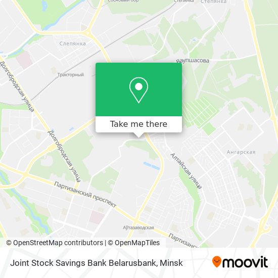 Joint Stock Savings Bank Belarusbank map