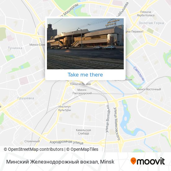 Минский Железнодорожный вокзал map