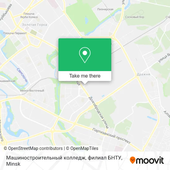 Машиностроительный колледж, филиал БНТУ map