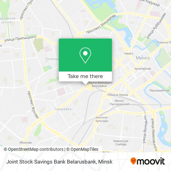 Joint Stock Savings Bank Belarusbank map