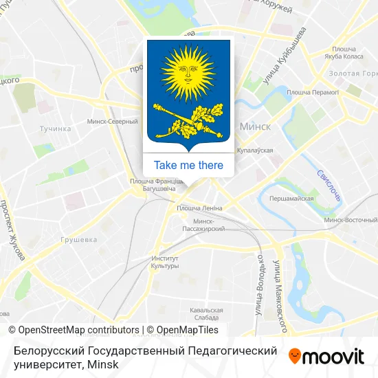 Белорусский Государственный Педагогический университет map