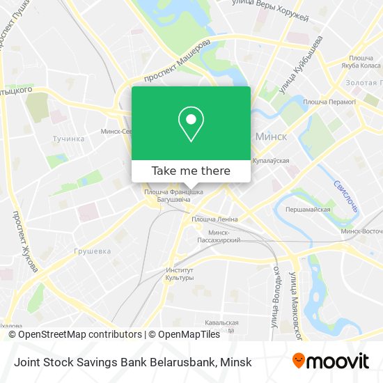 Joint Stock Savings Bank Belarusbank map