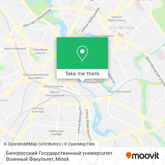 Белорусский Государственный университет Военный Факультет map