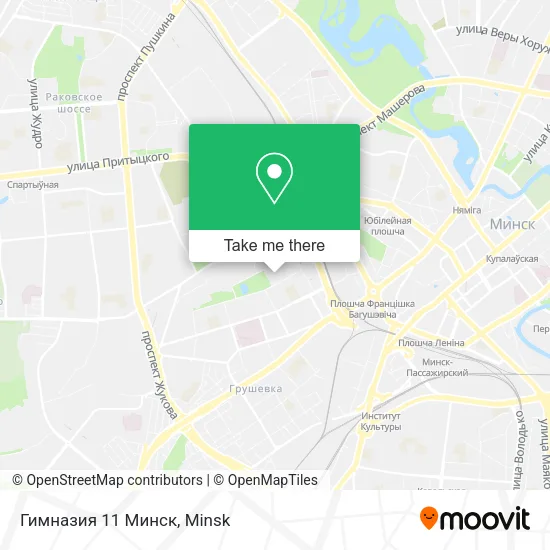 Гимназия 11 Минск map