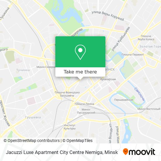 Jacuzzi Luxe Apartment City Centre Nemiga map