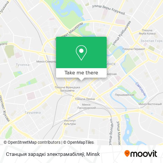 Станцыя зарадкі электрамабіляў map