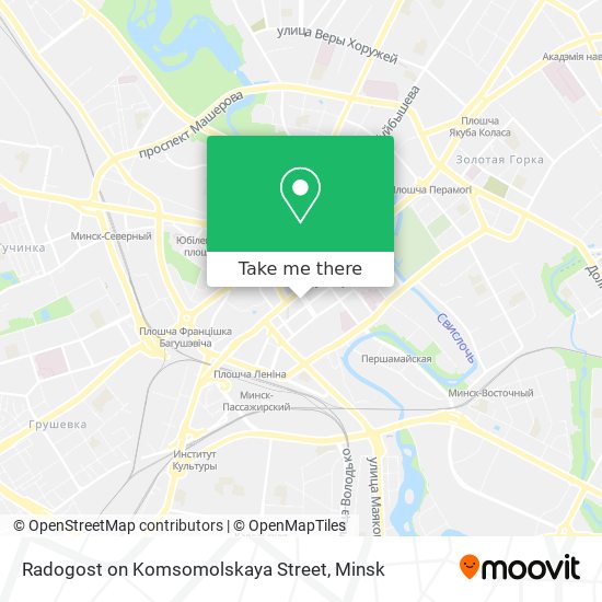 Radogost on Komsomolskaya Street map