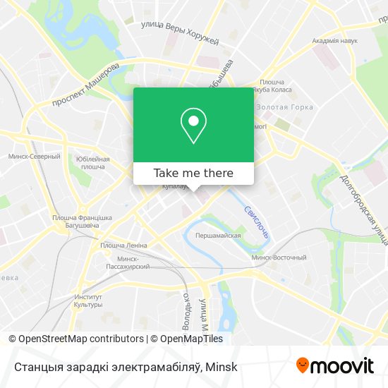 Станцыя зарадкі электрамабіляў map