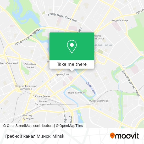 Гребной канал Минск map