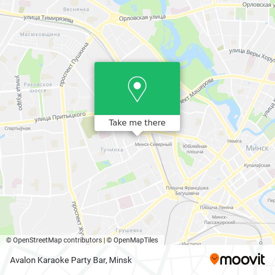 Avalon Karaoke Party Bar map