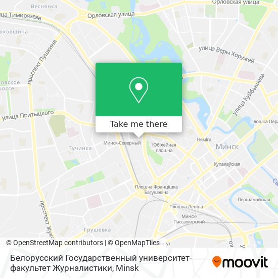 Белорусский Государственный университет-факультет Журналистики map