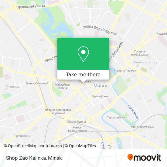 Shop Zao Kalinka map