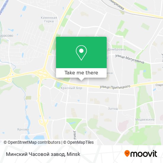 Минский Часовой завод map