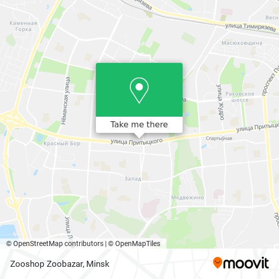 Zooshop Zoobazar map