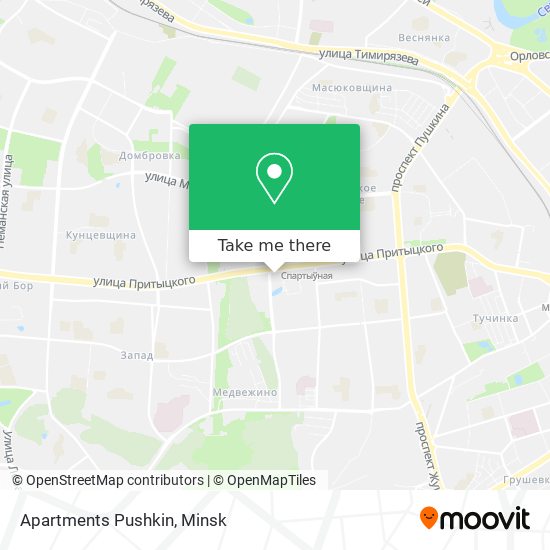 Apartments Pushkin map