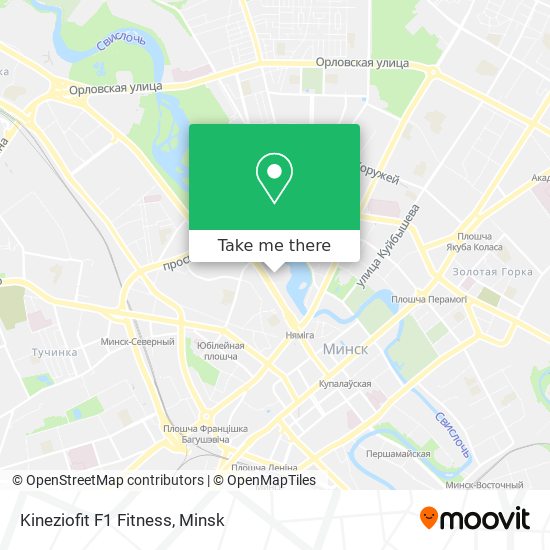 Kineziofit F1 Fitness map