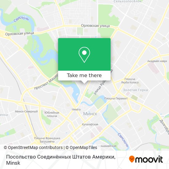 Посольство Соединённых Штатов Америки map