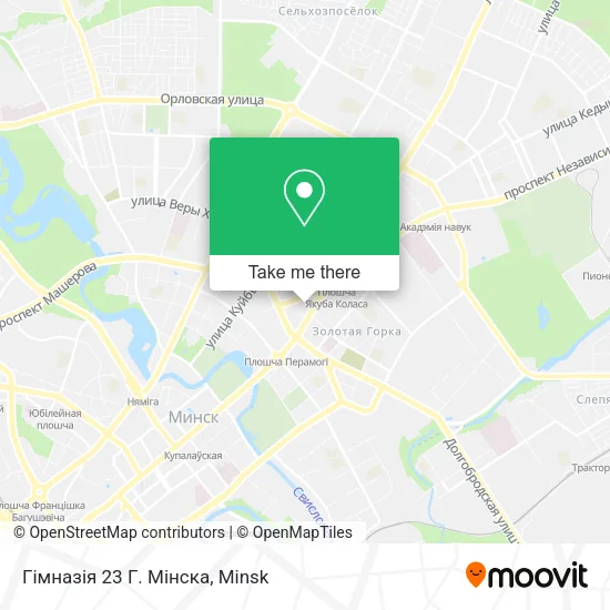 Гімназія 23 Г. Мінска map