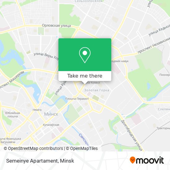 Semeinye Apartament map