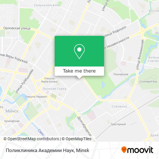 Поликлиника Академии Наук map