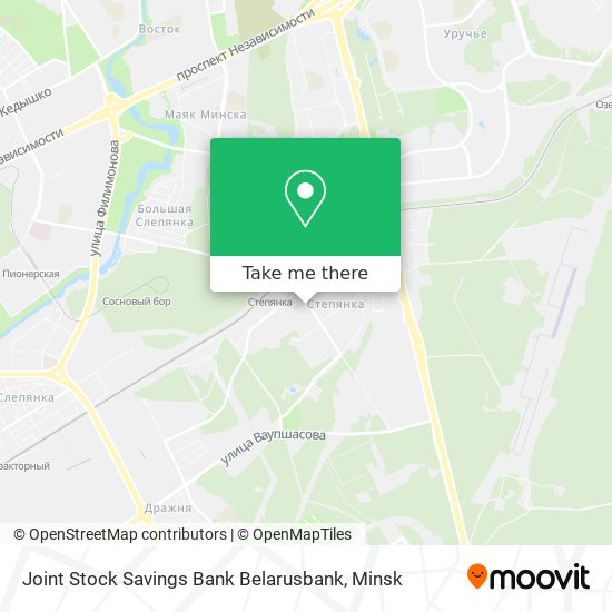 Joint Stock Savings Bank Belarusbank map