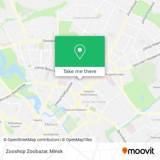 Zooshop Zoobazar map