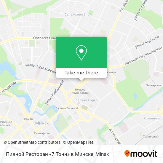 Пивной Ресторан «7 Тонн» в Минске map
