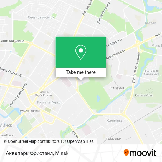 Аквапарк Фристайл map