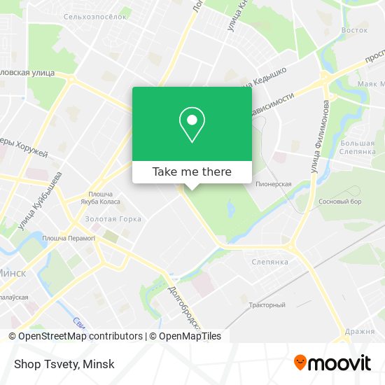 Shop Tsvety map
