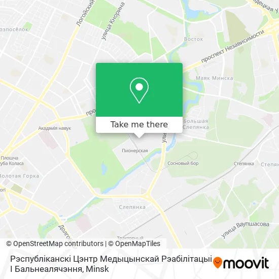 Рэспубліканскі Цэнтр Медыцынскай Рэабілітацыі І Бальнеалячэння map