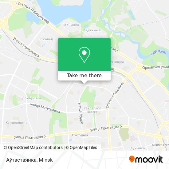 Аўтастаянка map