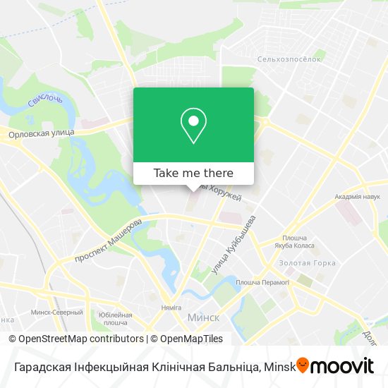 Гарадская Інфекцыйная Клінічная Бальніца map