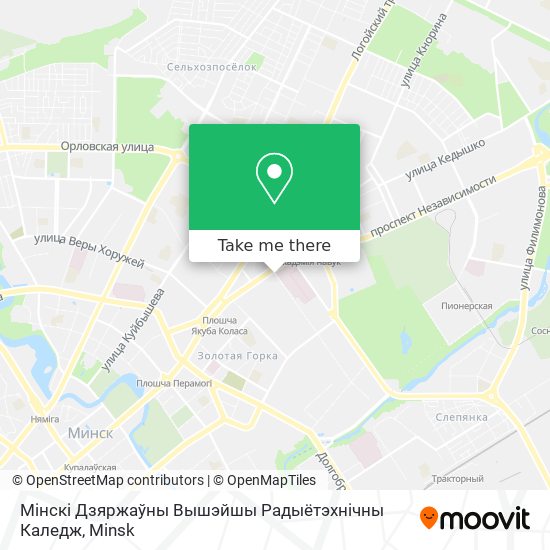 Мінскі Дзяржаўны Вышэйшы Радыётэхнічны Каледж map