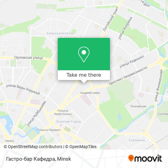 Гастро-бар Кафедра map