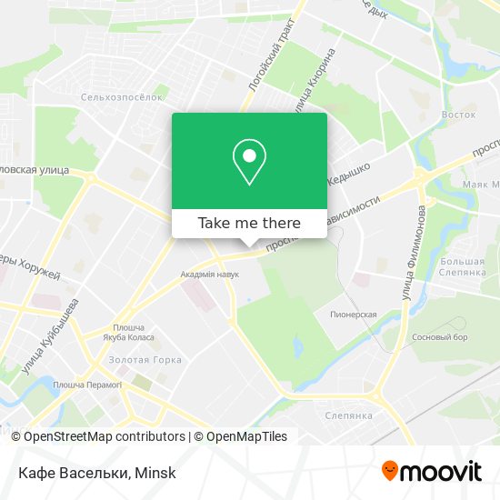 Кафе Васельки map