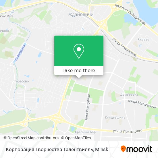 Корпорация Творчества Талентвилль map